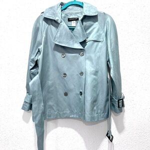 Jones New York Double-Breasted teal Jacket MP